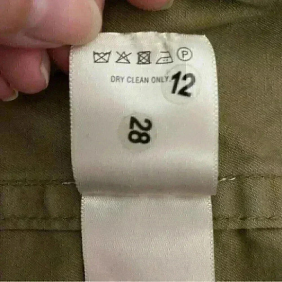 Anthropologie Saskia Faux Fur Military Green Belted Utility Jacket M - Picture 6 of 9